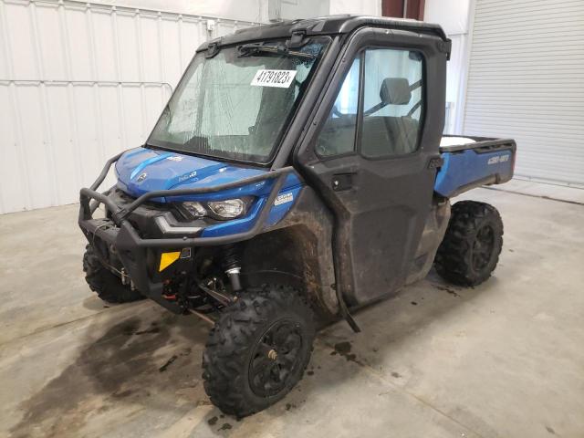 3JBUVAX42MK006675 - 2021 CAN-AM DEFENDER LIMITED CAB HD10 BLUE photo 2