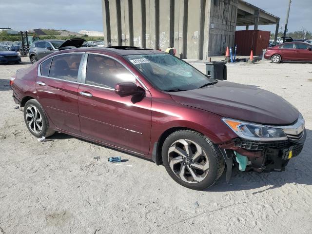 1HGCR2F70GA149503 - 2016 HONDA ACCORD EX MAROON photo 4