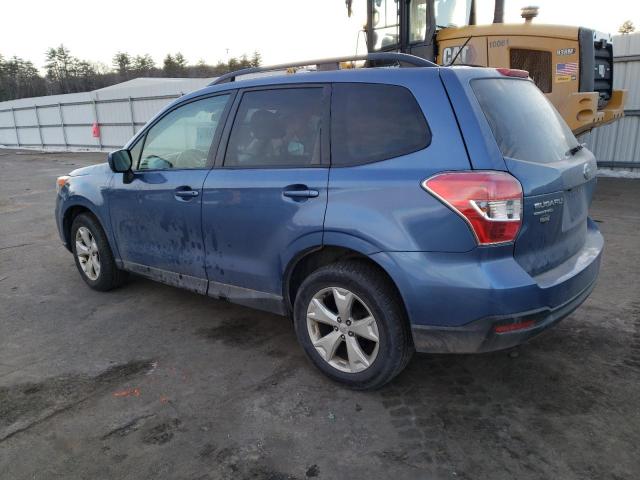 JF2SJADC8FH576561 - 2015 SUBARU FORESTER 2.5I PREMIUM BLUE photo 2