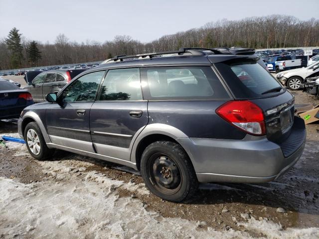 4S4BP60C597317550 - 2009 SUBARU OUTBACK GRAY photo 2