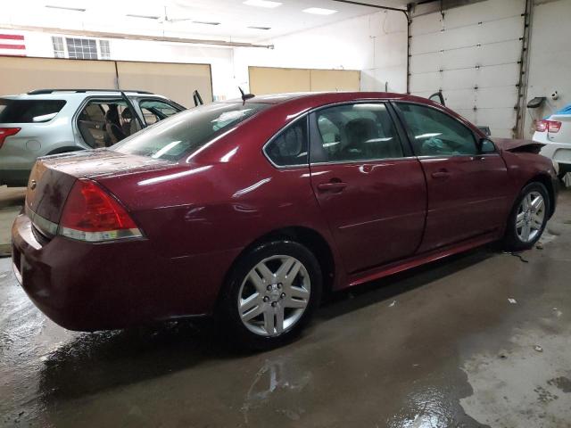 2G1WB5EK0B1183105 - 2011 CHEVROLET IMPALA LT RED photo 3