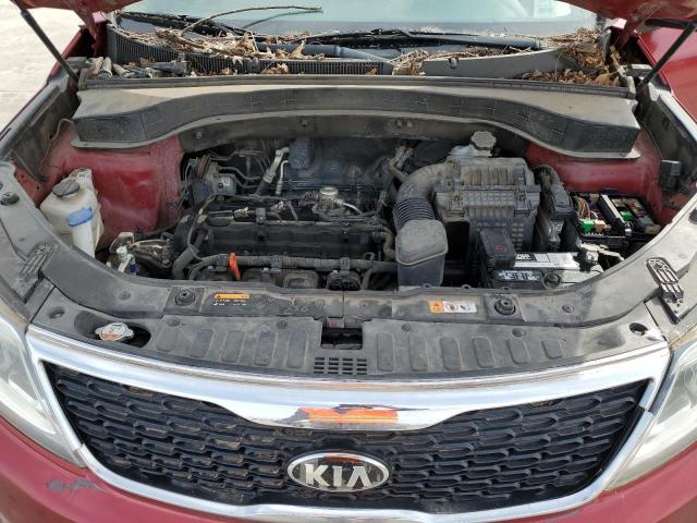 5XYKT3A60FG626395 - 2015 KIA SORENTO LX BURGUNDY photo 11