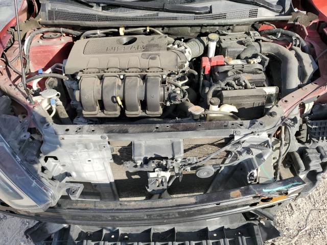 3N1AB7APXHY218597 - 2017 NISSAN SENTRA S RED photo 11