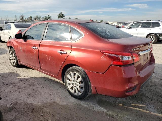3N1AB7APXHY218597 - 2017 NISSAN SENTRA S RED photo 2