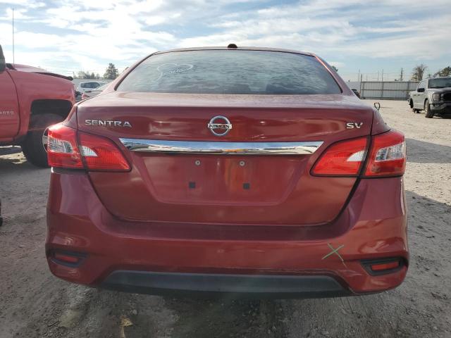3N1AB7APXHY218597 - 2017 NISSAN SENTRA S RED photo 6
