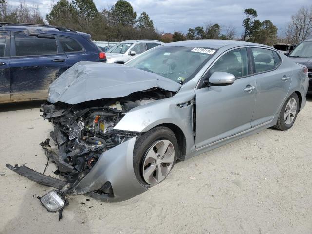 KNAGM4AD4F5088913 - 2015 KIA OPTIMA HYBRID SILVER photo 1