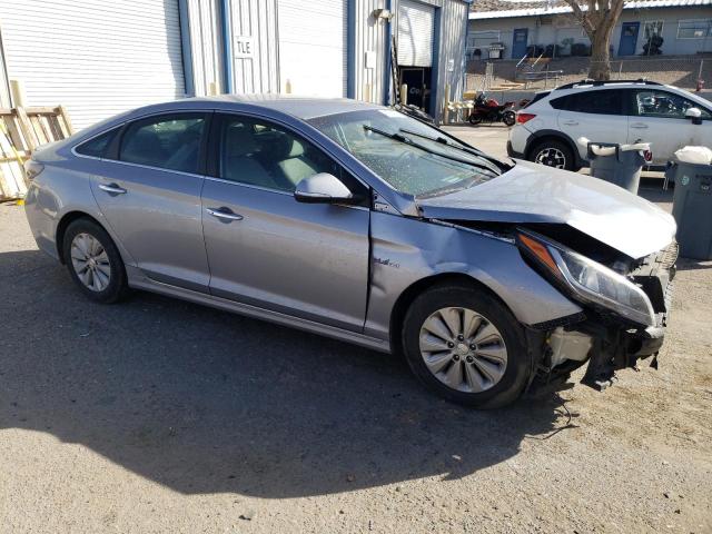 KMHE24L11GA012024 - 2016 HYUNDAI SONATA HYBRID SILVER photo 4