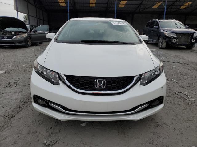 19XFB2F98FE033172 - 2015 HONDA CIVIC EXL WHITE photo 5