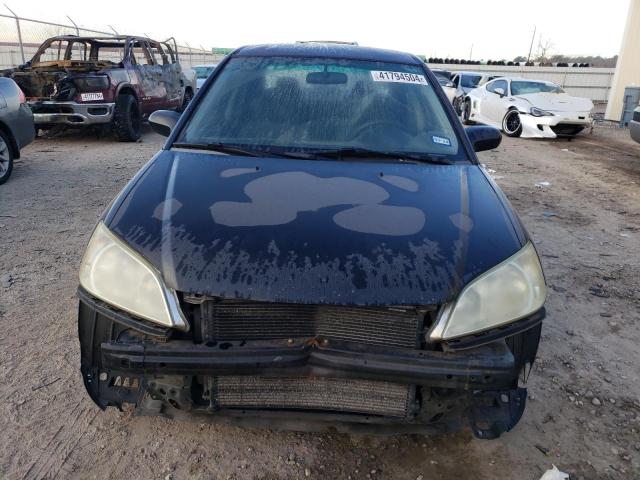 2HGES16584H519308 - 2004 HONDA CIVIC LX BLACK photo 5