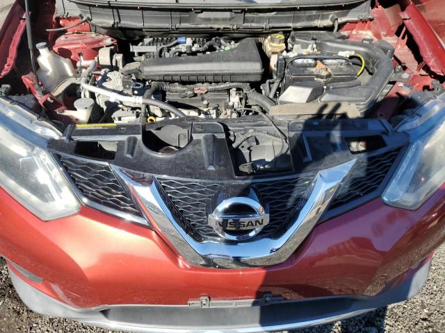 KNMAT2MV7FP521018 - 2015 NISSAN ROGUE S RED photo 12