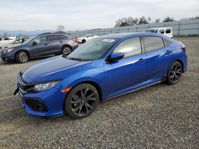 SHHFK7G44JU233158 - 2018 HONDA CIVIC SPORT 蓝色 照片 1