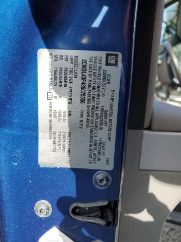 2CNDL43F486075556 - 2008 CHEVROLET EQUINOX LT BLUE photo 13