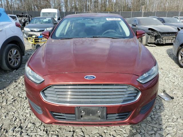 3FA6P0HD6ER217692 - 2014 FORD FUSION SE BURGUNDY photo 5