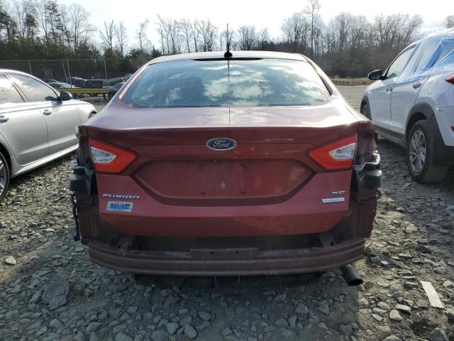 3FA6P0HD6ER217692 - 2014 FORD FUSION SE BURGUNDY photo 6