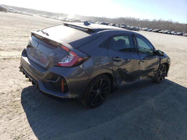 SHHFK7H92LU206439 - 2020 HONDA CIVIC SPORT TOURING GRAY photo 3