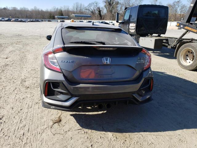 SHHFK7H92LU206439 - 2020 HONDA CIVIC SPORT TOURING GRAY photo 6