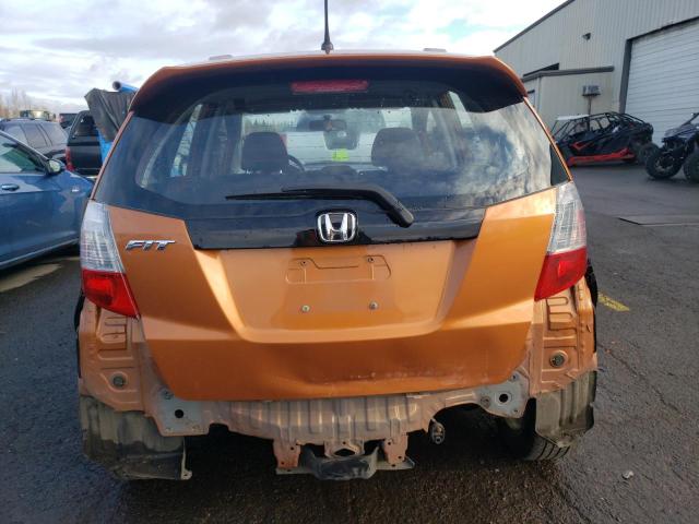 JHMGE88449S074530 - 2009 HONDA FIT SPORT ORANGE photo 6