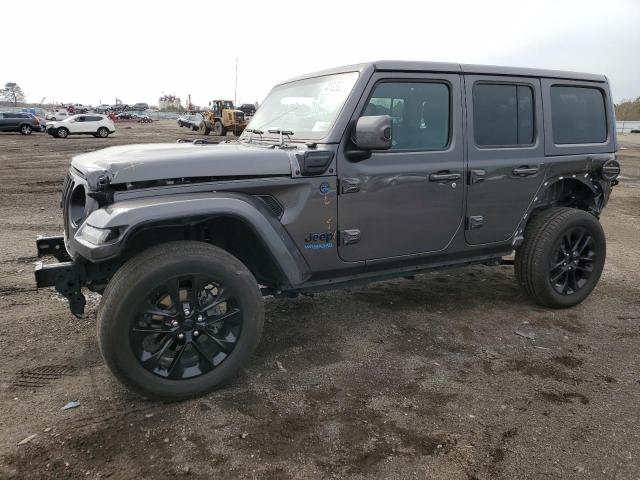 1C4JJXP61MW674875 - 2021 JEEP WRANGLER U SAHARA 4XE GRAY photo 1