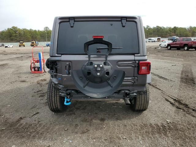 1C4JJXP61MW674875 - 2021 JEEP WRANGLER U SAHARA 4XE GRAY photo 6