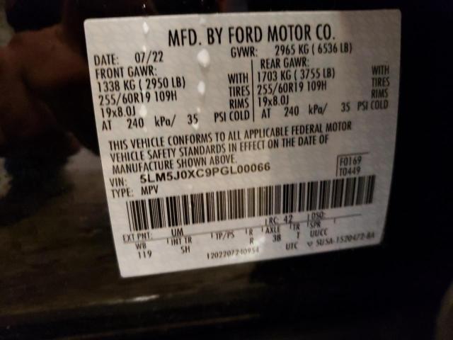 5LM5J0XC9PGL00066 - 2023 LINCOLN AVIATOR შავი ფოტო 13