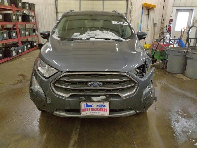 MAJ6P1WL8JC181075 - 2018 FORD ECOSPORT TITANIUM GRAY photo 5