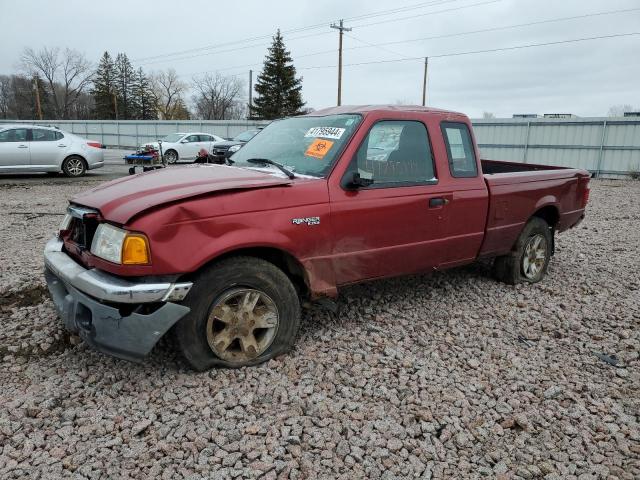 1FTYR15E24PA49197 - 2004 FORD RANGER SUPER CAB MAROON photo 1