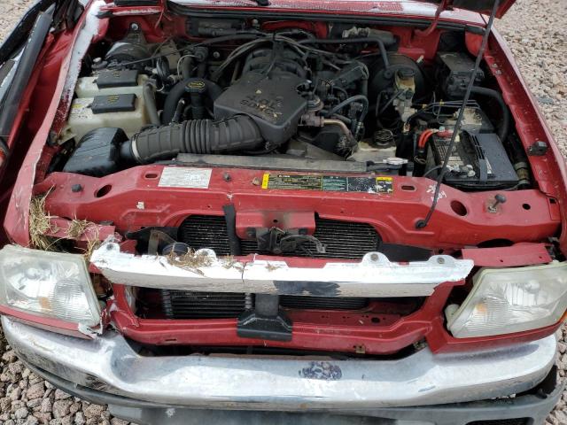 1FTYR15E24PA49197 - 2004 FORD RANGER SUPER CAB MAROON photo 11