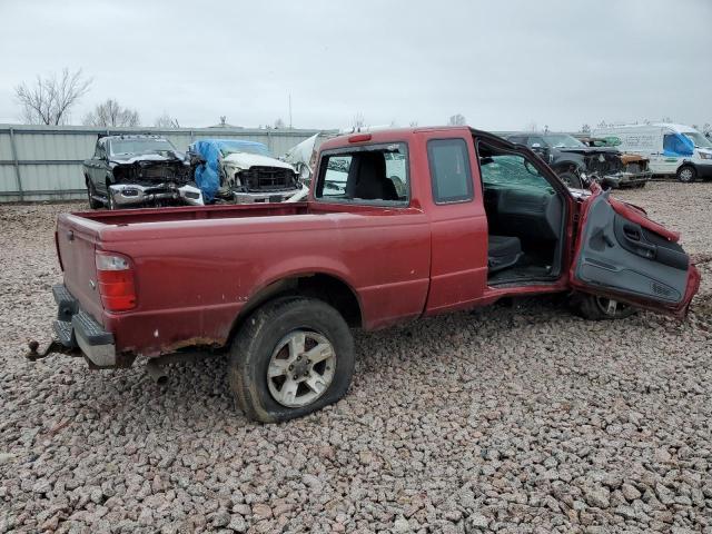 1FTYR15E24PA49197 - 2004 FORD RANGER SUPER CAB MAROON photo 3