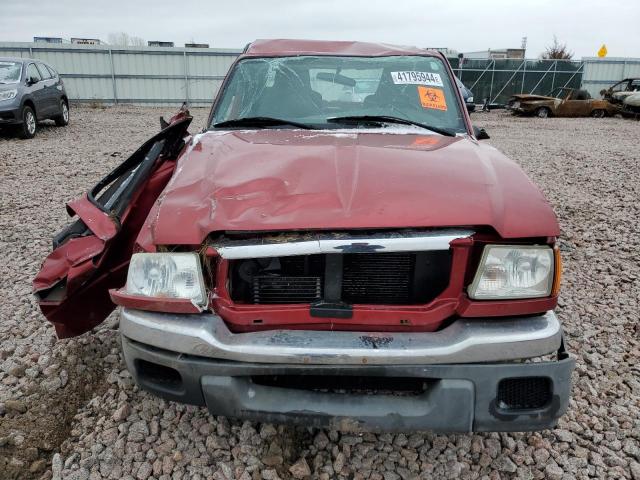 1FTYR15E24PA49197 - 2004 FORD RANGER SUPER CAB MAROON photo 5