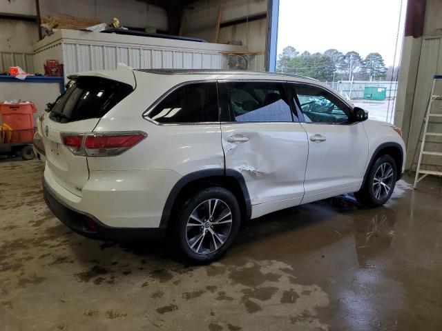 5TDKKRFH2GS144872 - 2016 TOYOTA HIGHLANDER XLE თეთრი ფოტო 3
