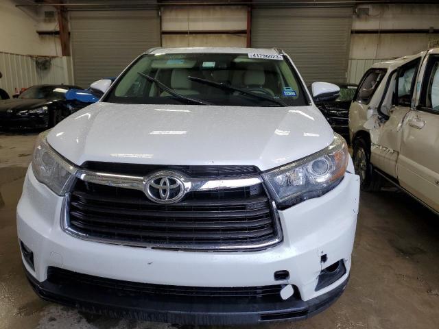 5TDKKRFH2GS144872 - 2016 TOYOTA HIGHLANDER XLE WHITE photo 5