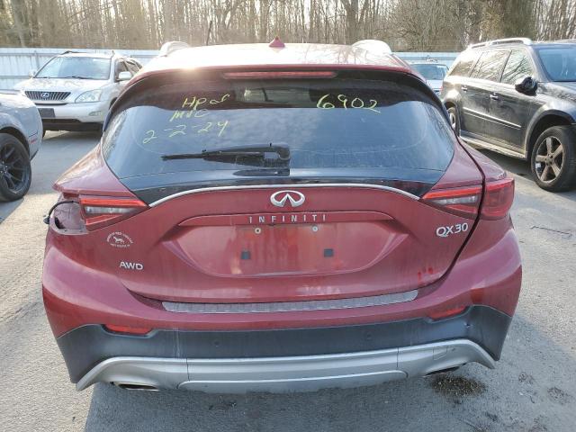 SJKCH5CR7JA059911 - 2018 INFINITI QX30 BASE RED photo 6