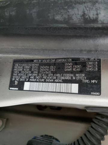 YV4902DZ2D2383149 - 2013 VOLVO XC60 T6 CREAM photo 13