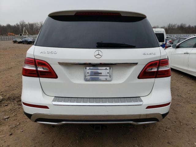 4JGDA5HB1FA553305 - 2015 MERCEDES-BENZ ML 350 4MATIC WHITE photo 6