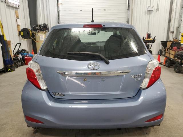 VNKKTUD31EA010394 - 2014 TOYOTA YARIS BLUE photo 6