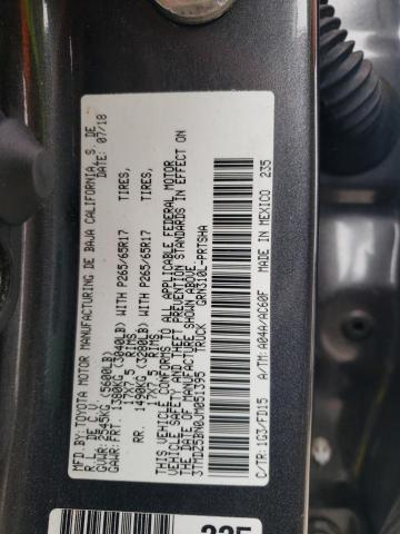 3TMDZ5BN0JM051395 - 2018 TOYOTA TACOMA DOUBLE CAB 灰色 照片 12