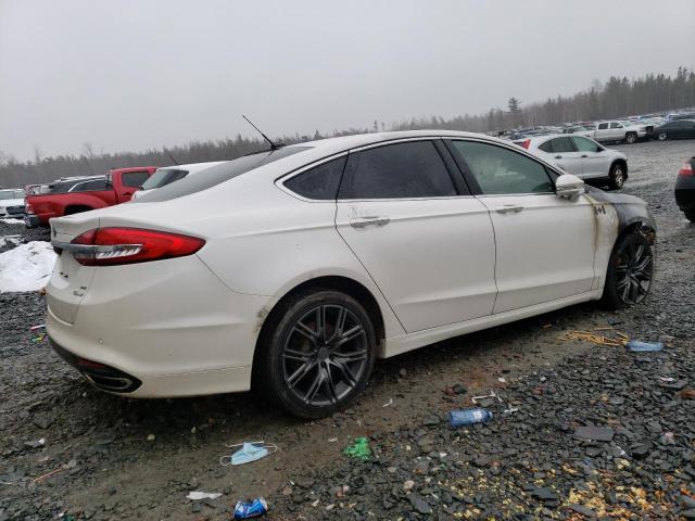 3FA6P0T92HR127396 - 2017 FORD FUSION SE WHITE photo 3