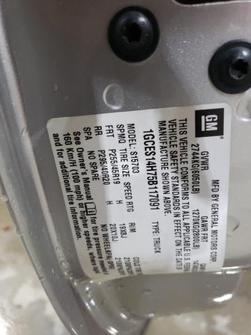 1GCES14H75B117091 - 2005 CHEVROLET SSR 银色 照片 13