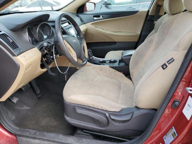 5NPEB4AC6DH756649 - 2013 HYUNDAI SONATA GLS RED photo 7