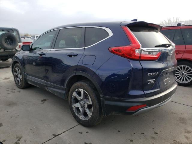 5J6RW2H87KA008258 - 2019 HONDA CR-V EXL BLUE photo 2