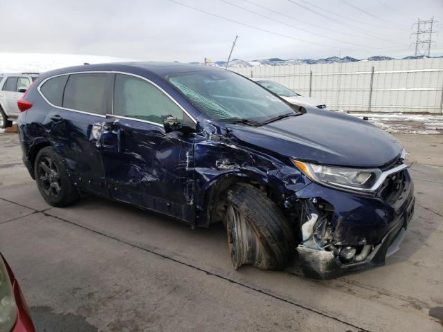 5J6RW2H87KA008258 - 2019 HONDA CR-V EXL BLUE photo 4