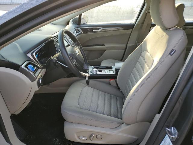 3FA6P0LU9KR154882 - 2019 FORD FUSION SE GRAY photo 7