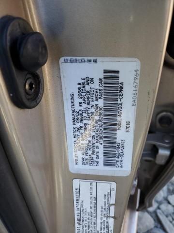 4T1BE32K32U629690 - 2002 TOYOTA CAMRY LE BEIGE photo 12