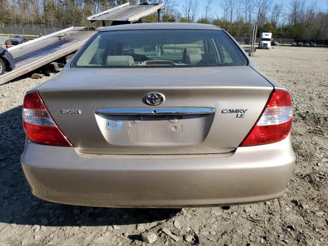 4T1BE32K32U629690 - 2002 TOYOTA CAMRY LE BEIGE photo 6