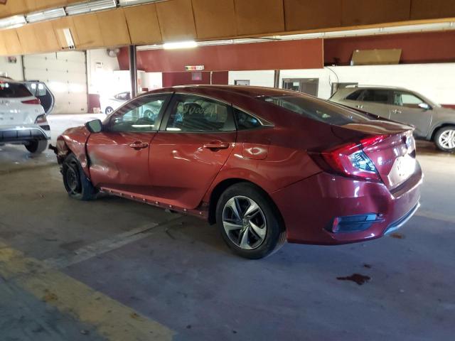 2HGFC2F68KH556355 - 2019 HONDA CIVIC LX RED photo 2