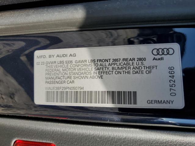 WAUE3BF29PN050794 - 2023 AUDI A6 PREMIUM PLUS BLUE photo 13