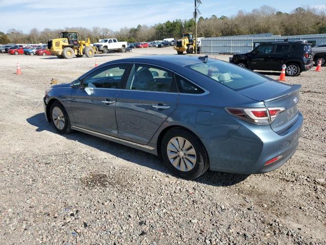 KMHE24L18GA041827 - 2016 HYUNDAI SONATA HYBRID BLUE photo 2