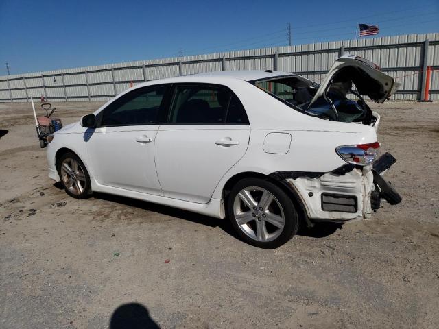 5YFBU4EE9DP129696 - 2013 TOYOTA COROLLA BASE WHITE photo 2