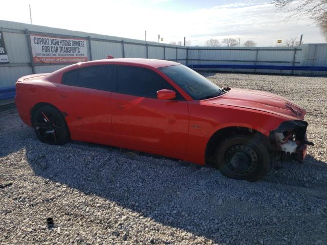 2C3CDXCT5JH243000 - 2018 DODGE CHARGER R/T RED photo 4