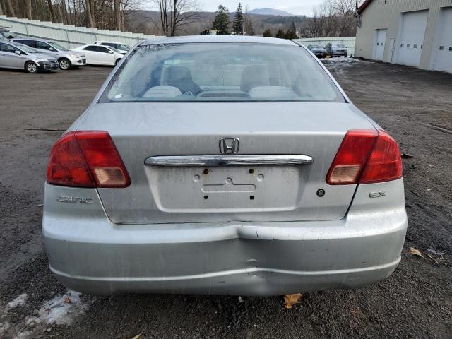 1HGES26772L066550 - 2002 HONDA CIVIC EX SILVER photo 6